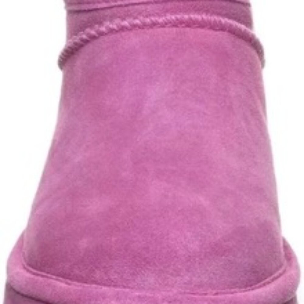 BEARPAW Women's Super Shorty Ankle Boot Pink Size 8 - Picture 5 of 5